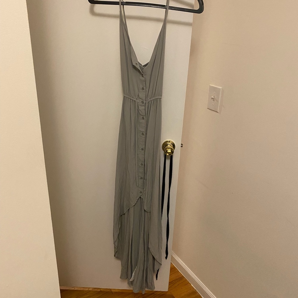 Sage green maxi dress